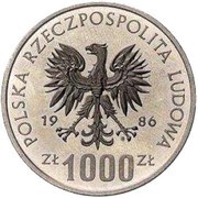 1000 Zlotys Władysław Łokietek; Trial Strike obverse image