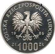 1000 Zlotys Environmental Protection - Owl; Trial Strike obverse image