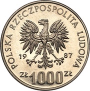 1000 Zlotys Wratislavia; Trial Strike obverse image