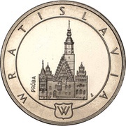 1000 Zlotys Wratislavia; Trial Strike, Poland, 1987 reverse image