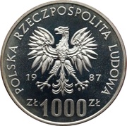 1000 Zlotys Museum of Silesia - Katowice; Trial Strike obverse image