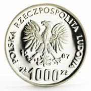 1000 Zlotys Olympic Games in Seoul; Trial Strike obverse image