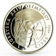 1000 Zlotys Olympic Games in Seoul; Trial Strike, Poland, 1987 reverse image