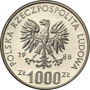1000 Zlotys Hedwig I Trial Strike obverse image