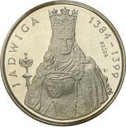 1000 Zlotys Hedwig I Trial Strike, Poland, 1988 reverse image