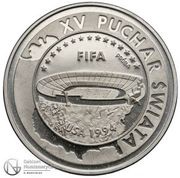 1000 Zlotys FIFA World Cup 1994, Trial Strike, Poland, 1994 reverse image