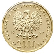 2000 Zlotys Fryderyk Chopin obverse image