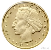 2000 Zlotys Fryderyk Chopin, Poland, 1977 reverse image