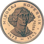 2000 Zlotys Mikołaj Kopernik; Trial Strike, Poland, 1979 reverse image