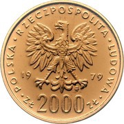 2000 Zlotys Marie Skłodowska-Curie; Trial Strike obverse image