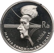 2000 Zlotys Marie Skłodowska-Curie; Trial Strike, Poland, 1979 reverse image