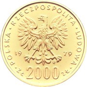 2000 Zlotys Duke Mieszko I; Trial Strike obverse image