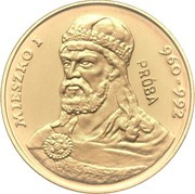 2000 Zlotys Duke Mieszko I; Trial Strike, Poland, 1979 reverse image