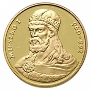 2000 Zlotys Duke Mieszko I, Poland, 1979 reverse image