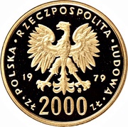 2000 Zlotys Marie Skłodowska-Curie obverse image