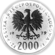 2000 Zlotys Mikołaj Kopernik; Trial Strike obverse image