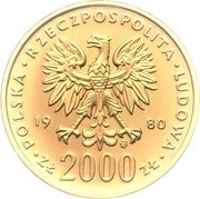 2000 Zlotys Kazimierz I Odnowiciel; Trial Strike obverse image