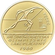 2000 Zlotys XIII Winter Olympics; Trial Strike, Poland, 1980 reverse image