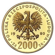 2000 Zlotys Bolesław I Chrobry obverse image