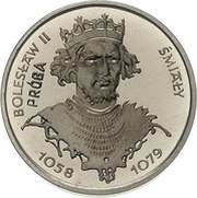 2000 Zlotys Bolesław II Śmiały; Trial Strike, Poland, 1981 reverse image