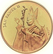5000 Zlotys Papal Visit; Trial Strike, Poland, 1987 reverse image