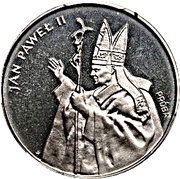 5000 Zlotys Papal Visit; Trial Strike, Poland, 1987 reverse image