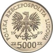 5000 Zlotys Henryk Sucharski, Trial Strike obverse image