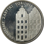 5000 Zlotys Torun, Poland, 1989 reverse image