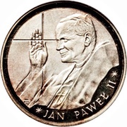 10 000 Zlotys Papacy; Silver Bullion, Poland, 1988 reverse image