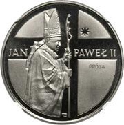 10 000 Zlotys John Paul II; Trial Strike, Poland, 1989 reverse image