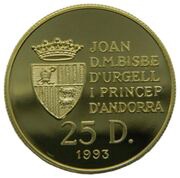 25 Diners - Joan Martí i Alanis XV FIFA World Cup obverse image