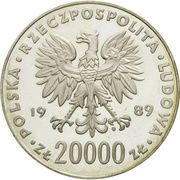20 000 Zlotys XIV FIFA World Cup - Italy 1990 obverse image