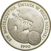 20 000 Zlotys XIV FIFA World Cup - Italy 1990, Poland, 1989 reverse image