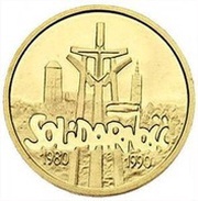 20 000 Zlotys Solidarność, Poland, 1990 reverse image