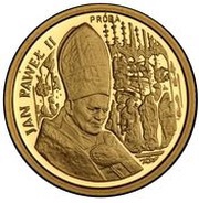 20 000 Zlotys Pope John Paul II; Trial Strike, Poland, 1991 reverse image