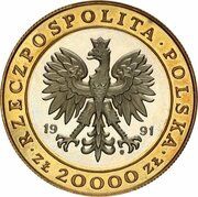 20 000 Zlotys Warsaw Mint obverse image