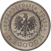 20 000 Zlotys Lancut Castle; Trial Strike obverse image