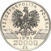 20 000 Zlotys Jaskółki (Hirundinidae) obverse image