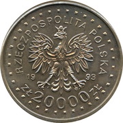 20 000 Zlotys Lillehammer 1994 obverse image