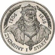 20 000 Zlotys Sigismund I the Old (bust), Poland, 1994 reverse image