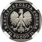 50 000 Zlotys Order of Military Valour; Trial Strike obverse image