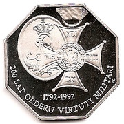 50 000 Zlotys Order of Military Valour, Poland, 1992 reverse image