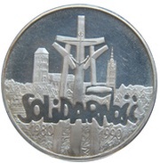 100 000 Zlotys Solidarnosc, Poland, 1990 reverse image