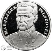 100 000 Zlotys Józef Piłsudski, Poland, 1990 reverse image