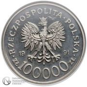 100 000 Zlotys Tobruk 1941; Trial Strike obverse image