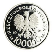100 000 Zlotych Battle of Britain 1940 obverse image