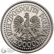 100 000 Zlotys Unification of Upper Silesia and Poland; Trial Strike obverse image