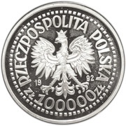 100 000 Zlotys Unification of Upper Silesia and Poland obverse image
