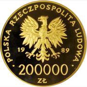 200 000 Zlotys John Paul II obverse image