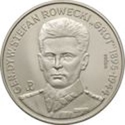 200 000 Zlotys General Stefan Rowecki "Grot"; Trial Strike, Poland, 1990 reverse image